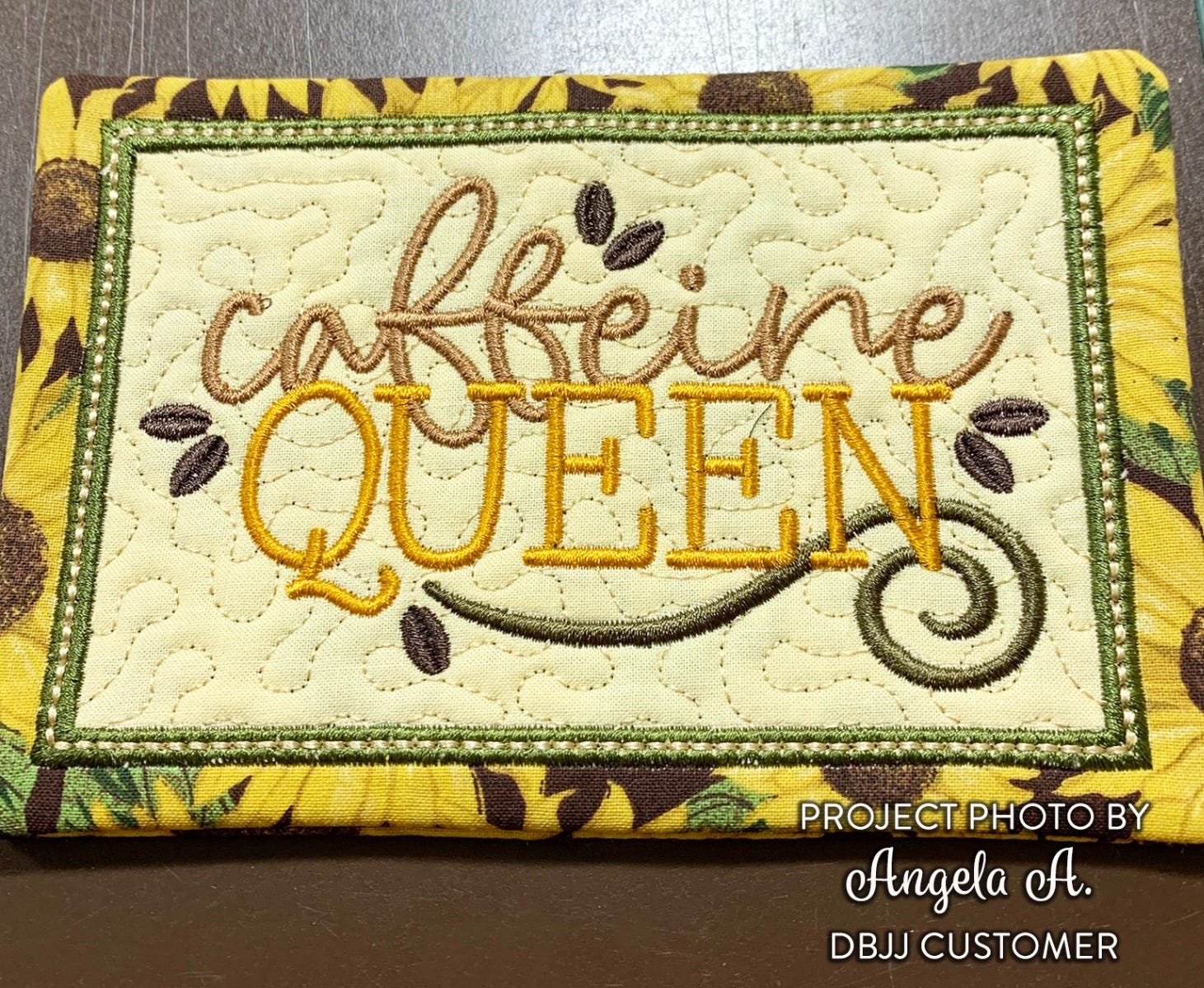 ITH Caffeine Queen Mug Rug