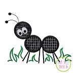 Ant in Grass Applique | Machine Embroidery Designs by JuJu
