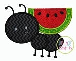 Ant Watermelon Applique | Machine Embroidery Designs by JuJu
