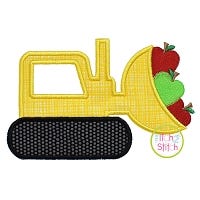 Apple Dozer Applique | Machine Embroidery Designs by JuJu