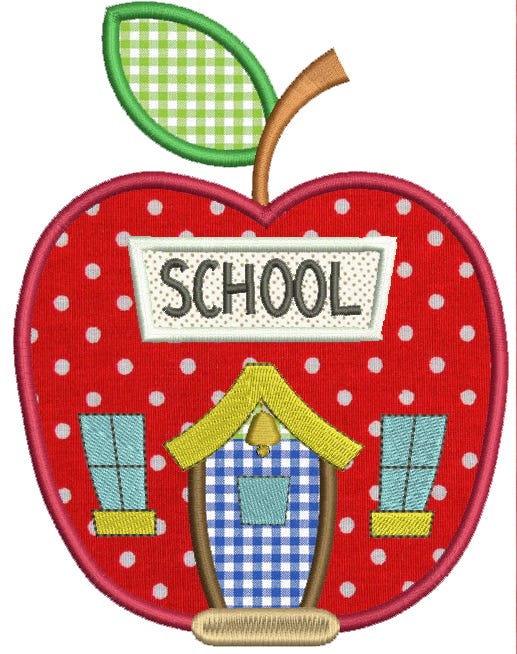 Rule The School Applique Machine Embroidery Designs by JuJu