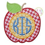 Apple for Monogram Applique | Machine Embroidery Designs by JuJu