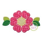 Heart Flower Applique | Machine Embroidery Designs by JuJu