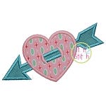 Arrow Heart Applique | Machine Embroidery Designs by JuJu