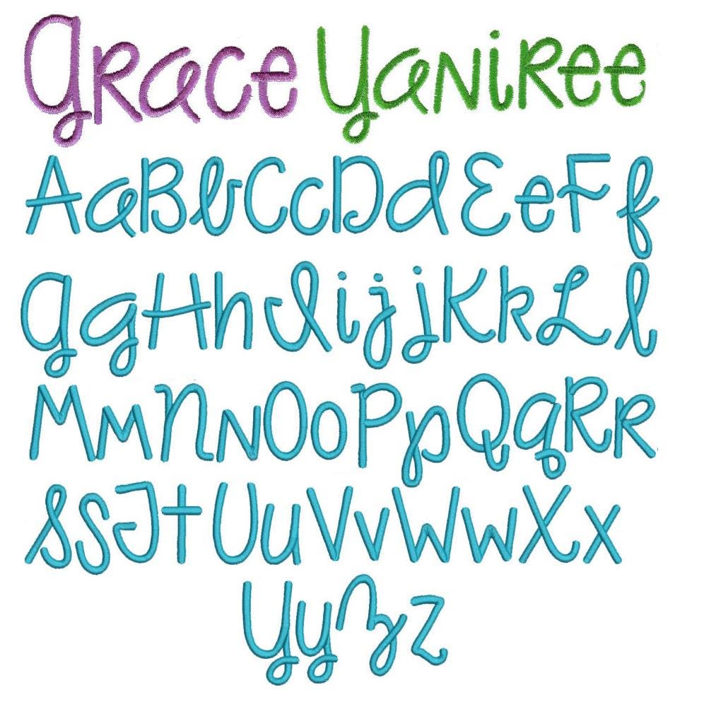 As The Deer Embroidery Font Machine Embroidery Designs by JuJu