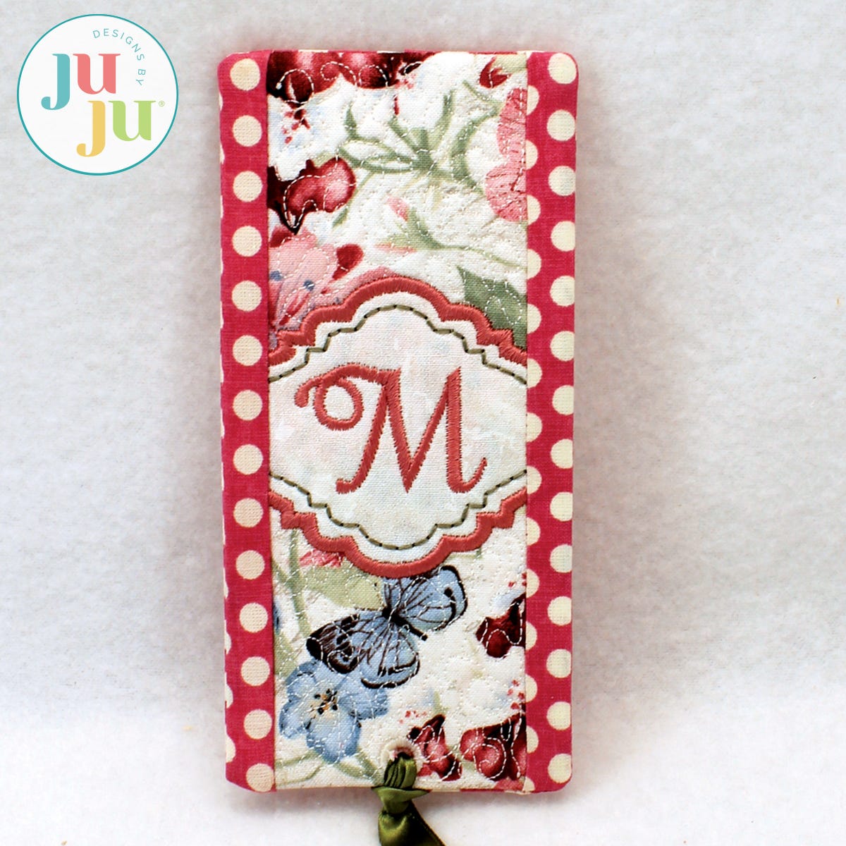 In The Hoop Bookmark for Ladies Project by Oma's Place | Machine Embroidery Designs by JuJu