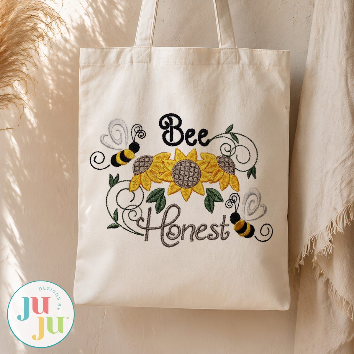 Bee Attitudes Embroidery Set 3 | Machine Embroidery Designs by JuJu