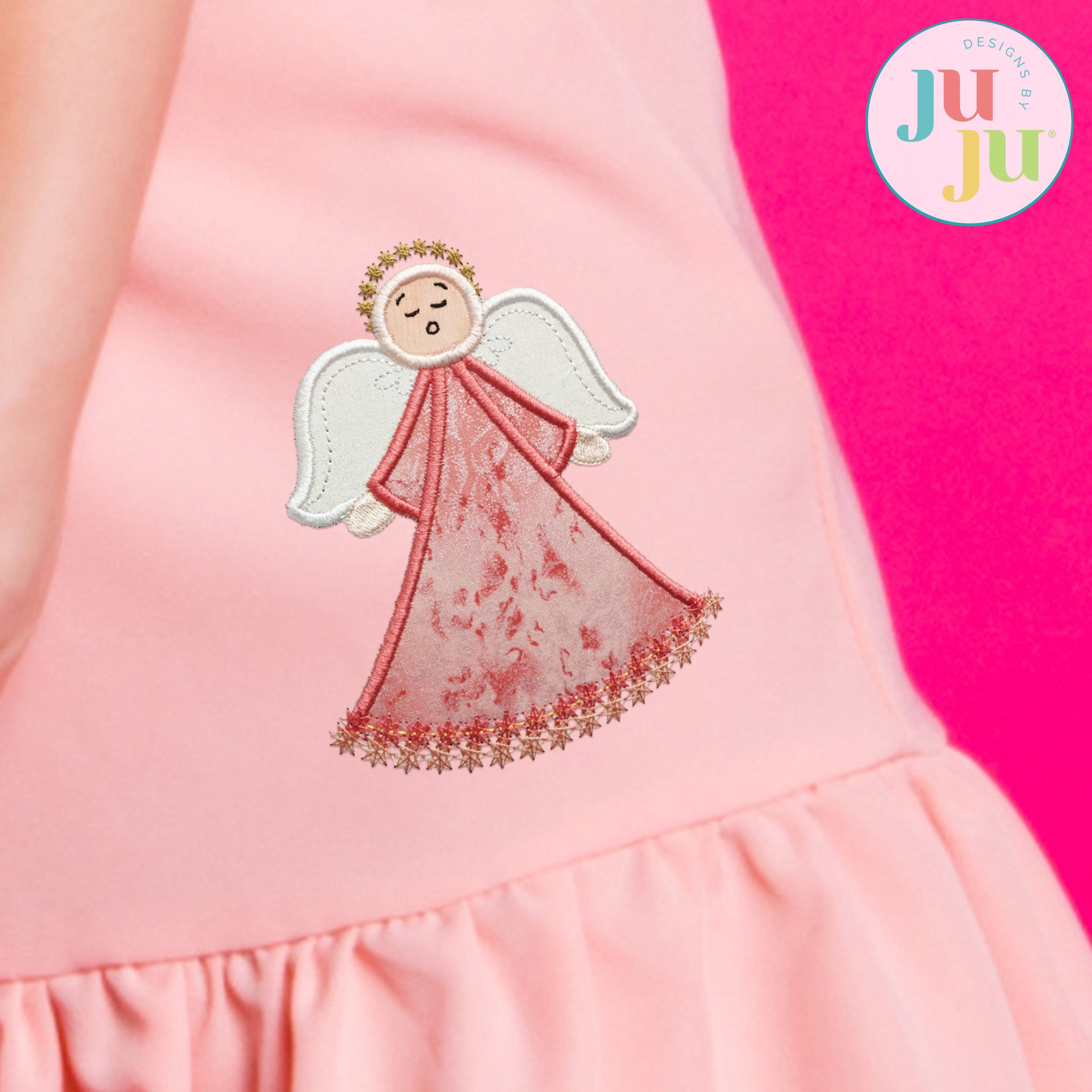 Nativity Christmas Applique Satin Stitch 2 Embroidery Set | Machine Embroidery Designs by JuJu