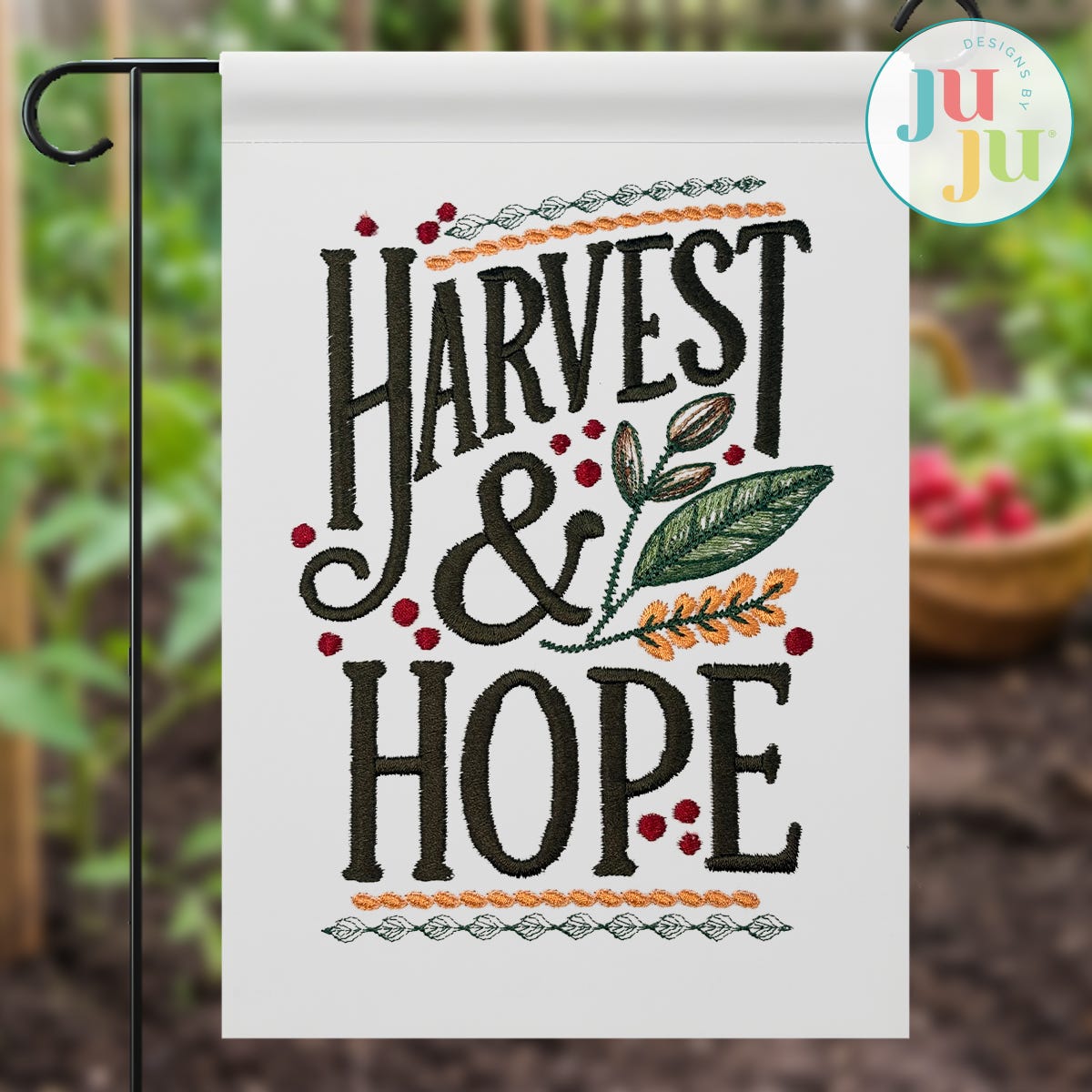 Home Grown Embroidery Set 2 | Machine Embroidery Designs by JuJu