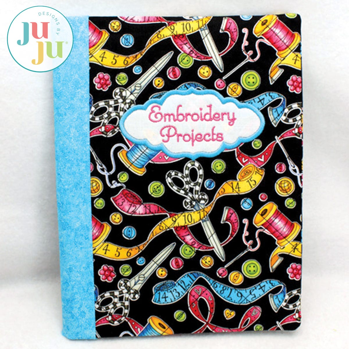 In The Hoop Composition Notebook Covers Project by Oma's Place | Machine Embroidery Designs by JuJu