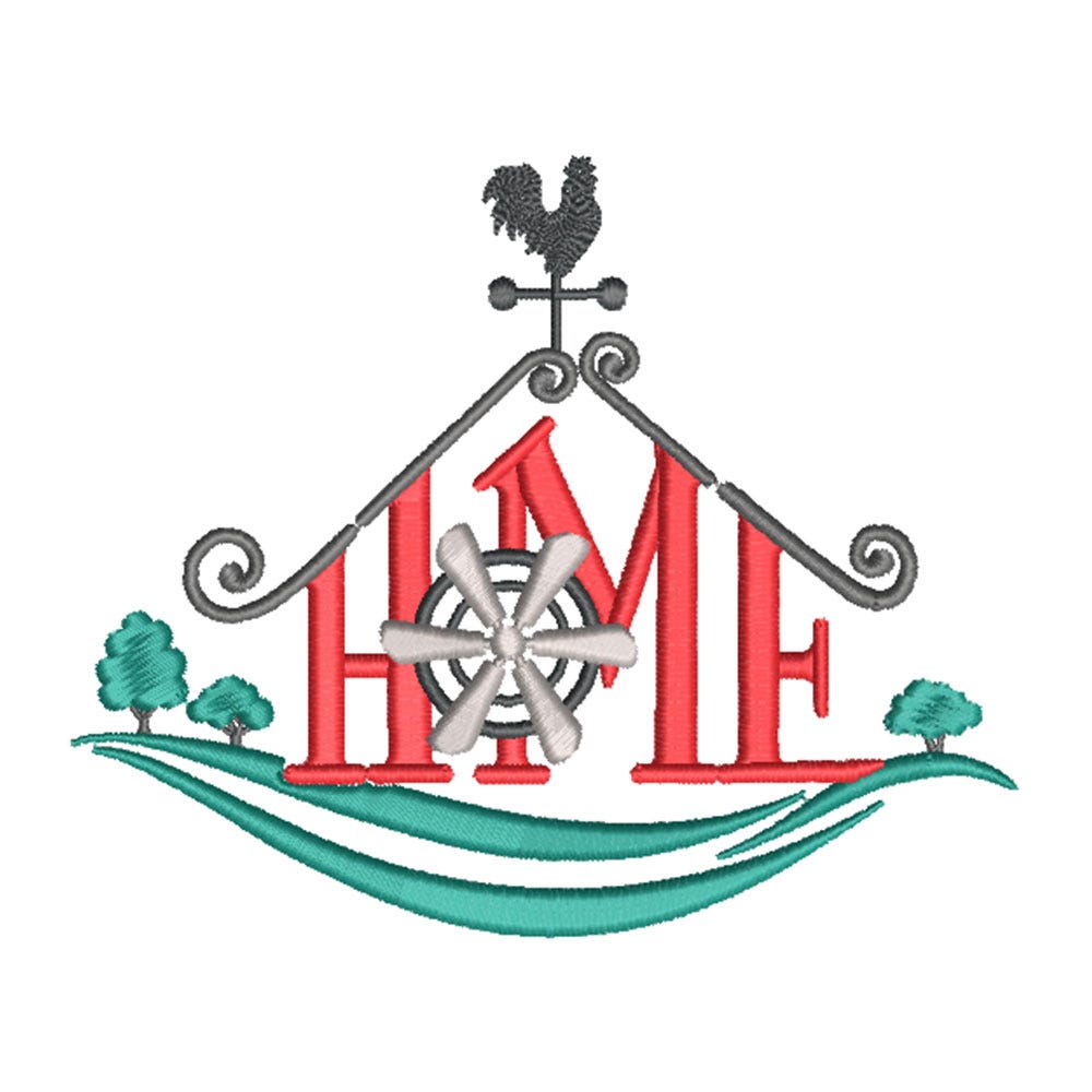FREE Farm Home Embroidery Design | Machine Embroidery Designs by JuJu