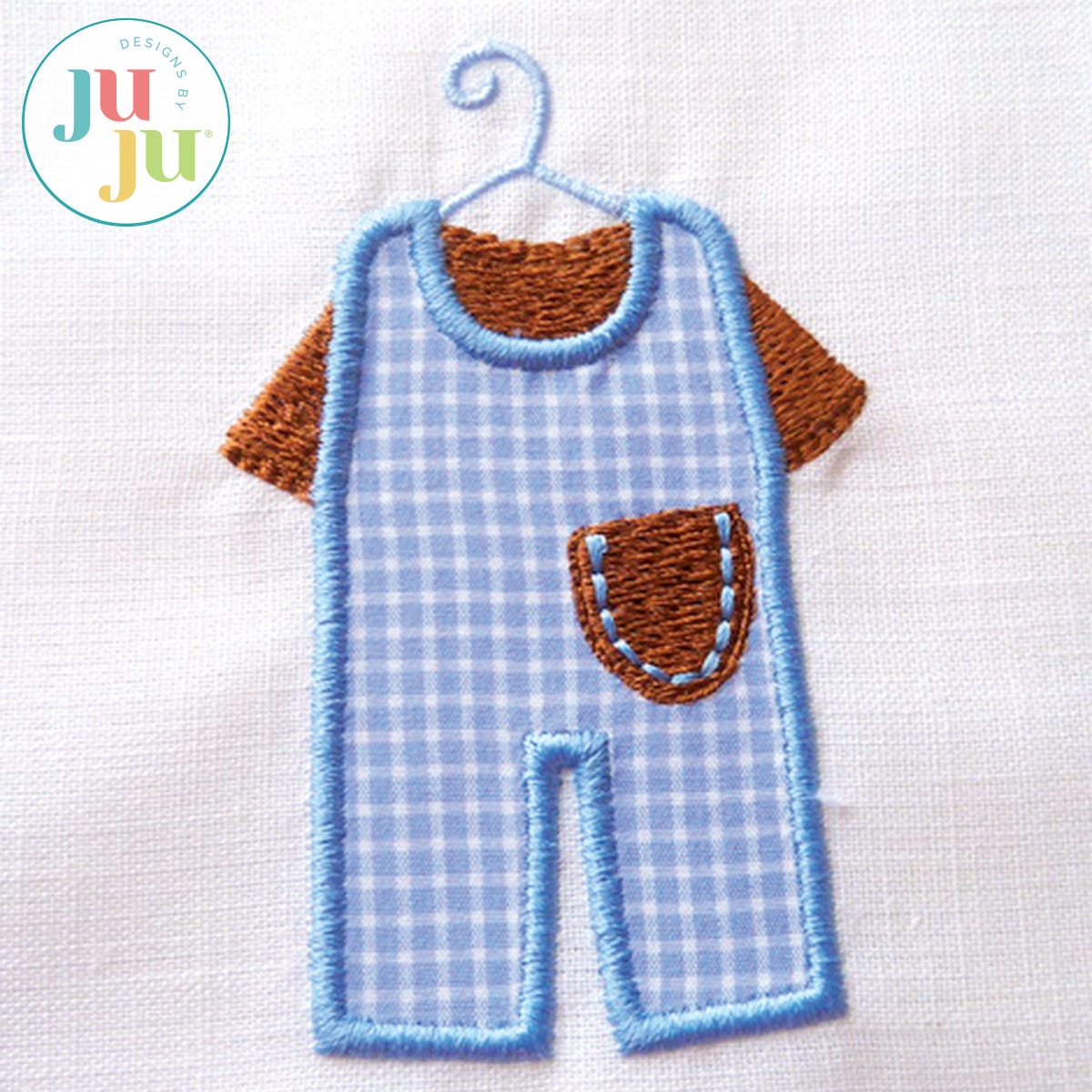 Baby Boy Outfit 2 Applique Embroidery Design by Oma's Place | Machine Embroidery Designs by JuJu