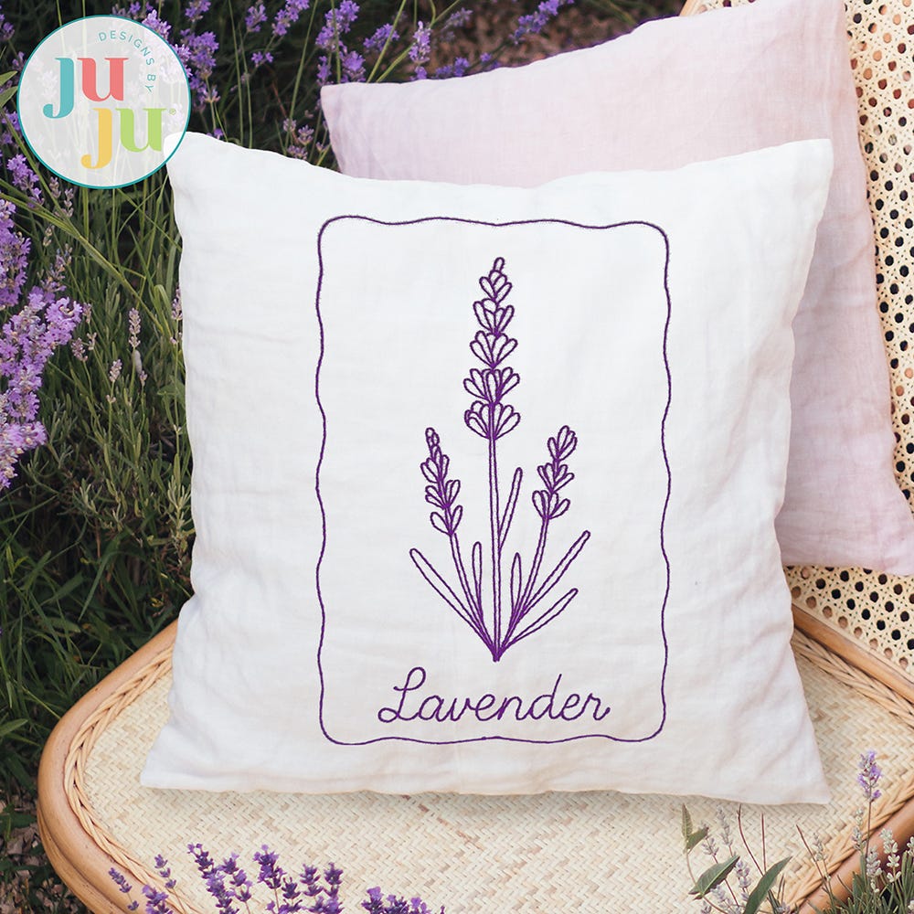 Bluework Herbs Embroidery Set 2 | Machine Embroidery Designs by JuJu