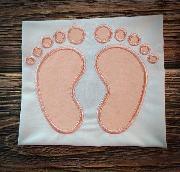 Baby Feet | Machine Embroidery Designs by JuJu