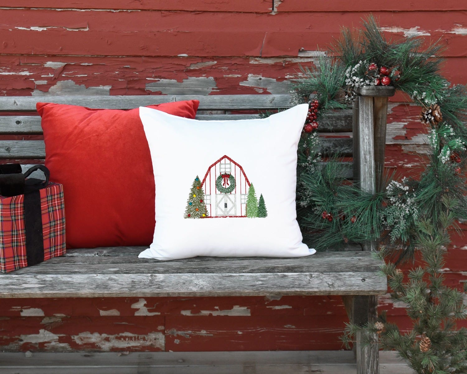 Christmas Vintage Sketch | Machine Embroidery Designs by JuJu