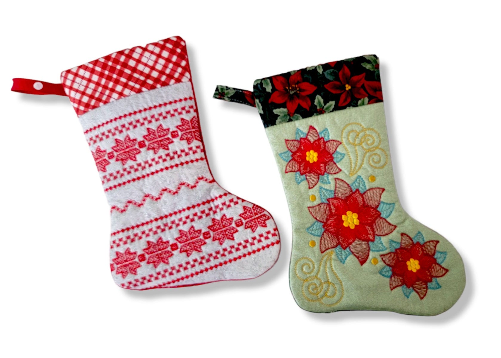 ITH Christmas Stockings 4 | Machine Embroidery Designs by JuJu