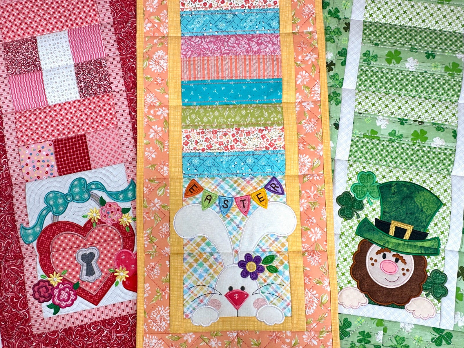 ITH Modular Seasonal Table Runner | Machine Embroidery Designs by JuJu