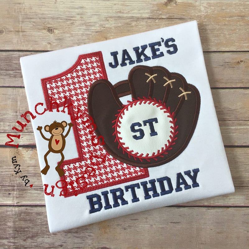 Baseball Glove Monogram Frame | Machine Embroidery Designs by JuJu