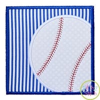 Baseball Box Applique | Machine Embroidery Designs by JuJu