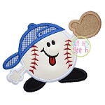 Baseball Catch | Machine Embroidery Designs by JuJu