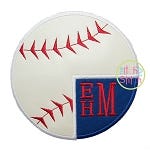 Baseball Monogram 2 Applique | Machine Embroidery Designs by JuJu