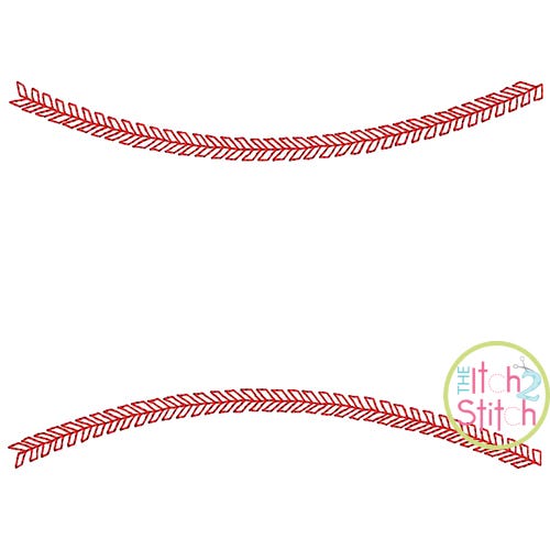 Baseball or Softball Stitches Embroidered | Machine Embroidery Designs by JuJu