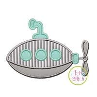 Basic Submarine Applique | Machine Embroidery Designs by JuJu