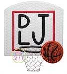 Basketball Goal Applique | Machine Embroidery Designs by JuJu