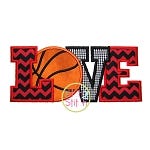 Basketball Love 2 Applique | Machine Embroidery Designs by JuJu