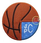 Basketball Monogram Applique | Machine Embroidery Designs by JuJu