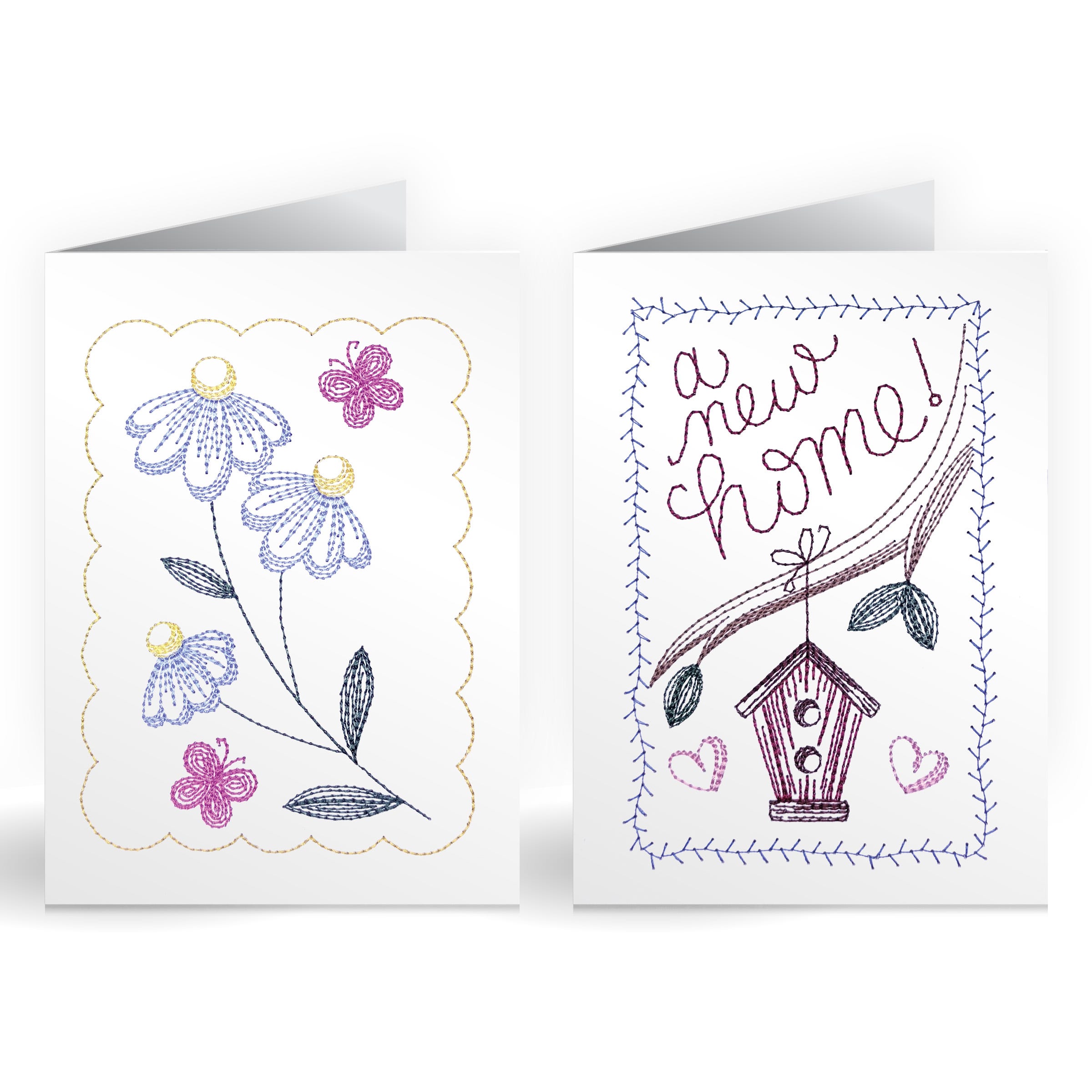 All Occasions Greeting Card Embroidery Set 3 | Machine Embroidery Designs by JuJu