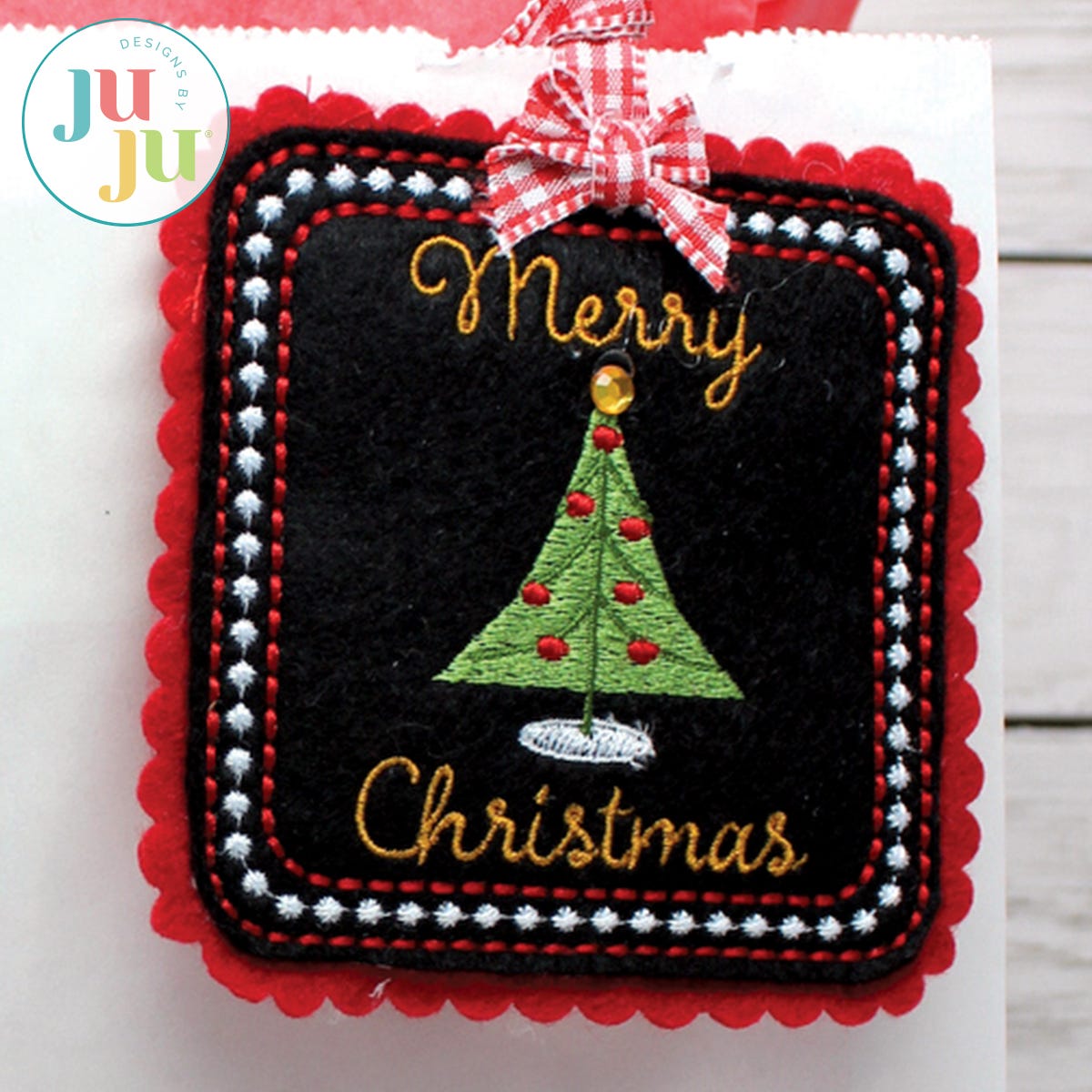 Felt Christmas Ornaments Set 1 by Oma's Place | Machine Embroidery Designs by JuJu