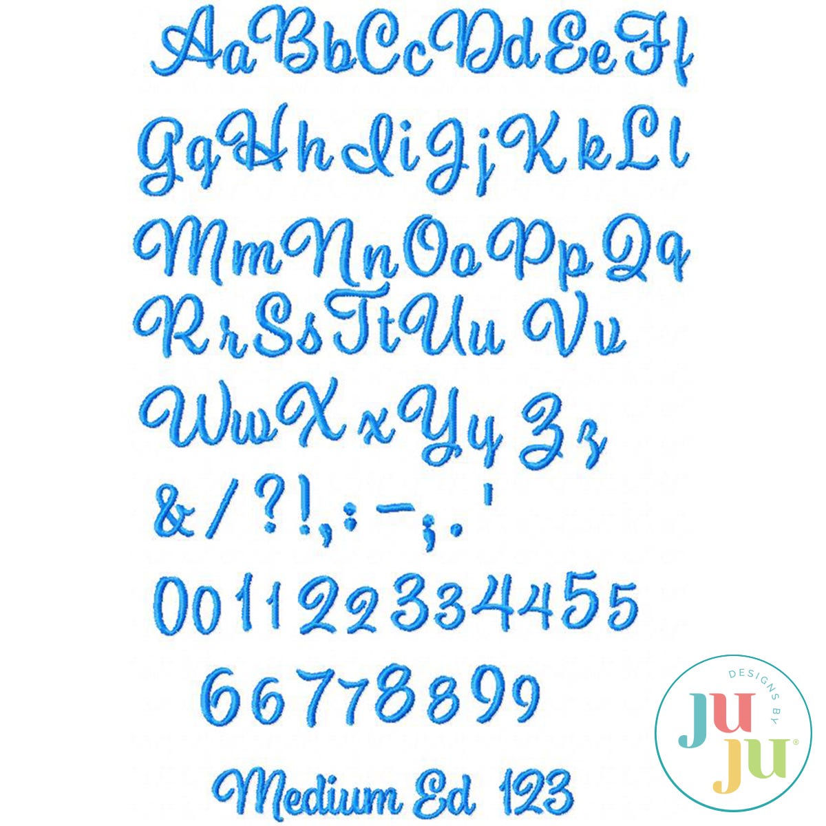 Ed's Market Satin Stitch Embroidery Font by Oma's Place | Machine Embroidery Designs by JuJu