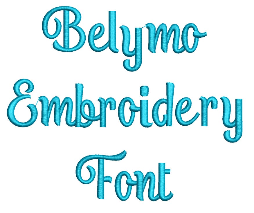 Belymo Embroidery Font | Machine Embroidery Designs by JuJu