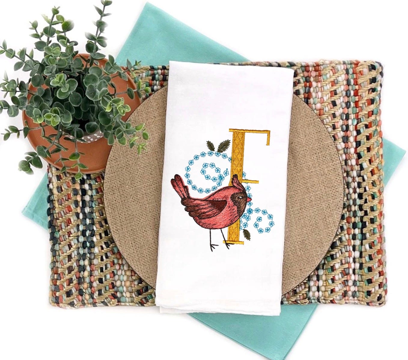 Beautiful Birds Alphabet | Machine Embroidery Designs by JuJu