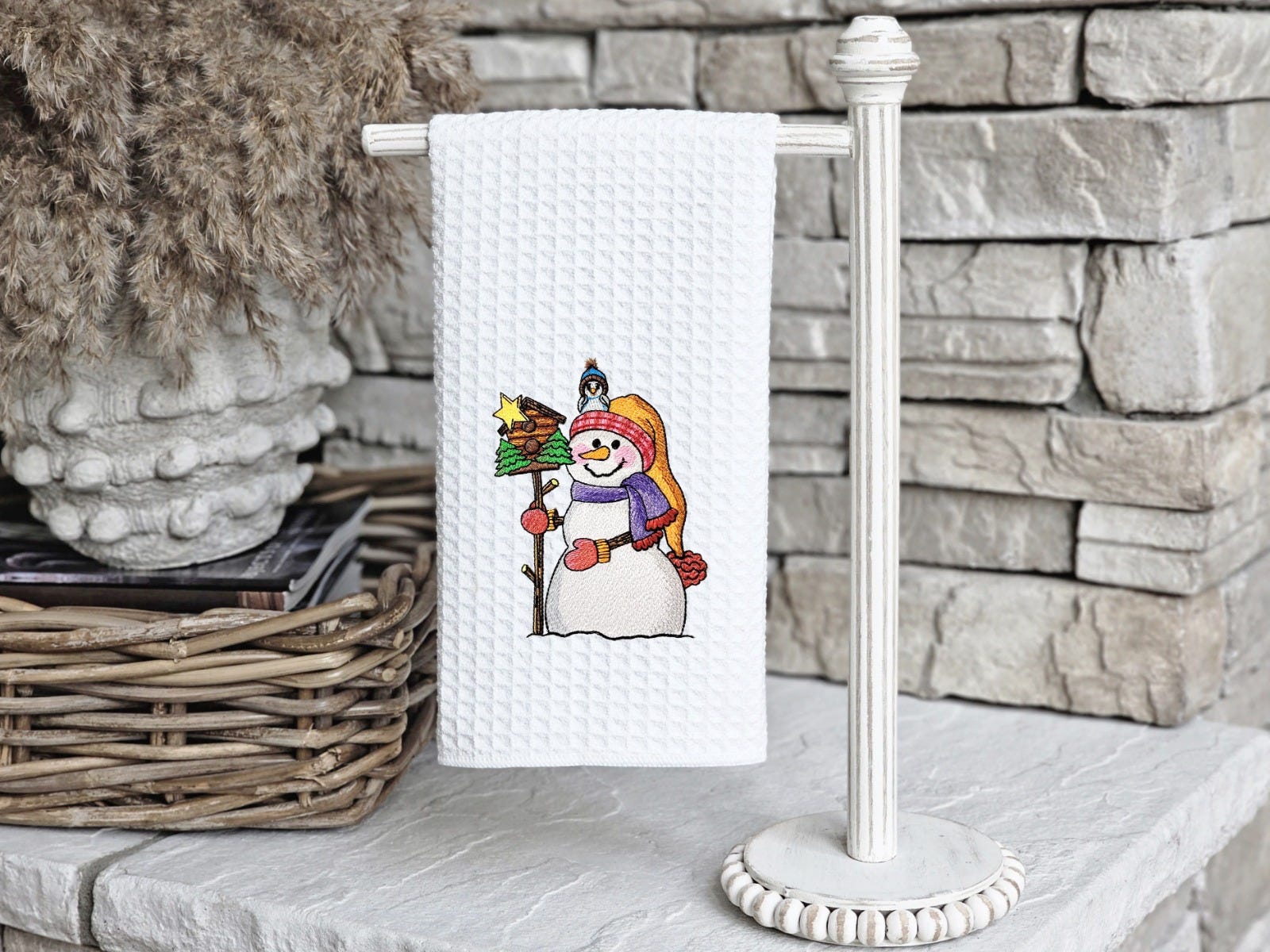 Birdhouse Whimsy Snowman | Machine Embroidery Designs by JuJu