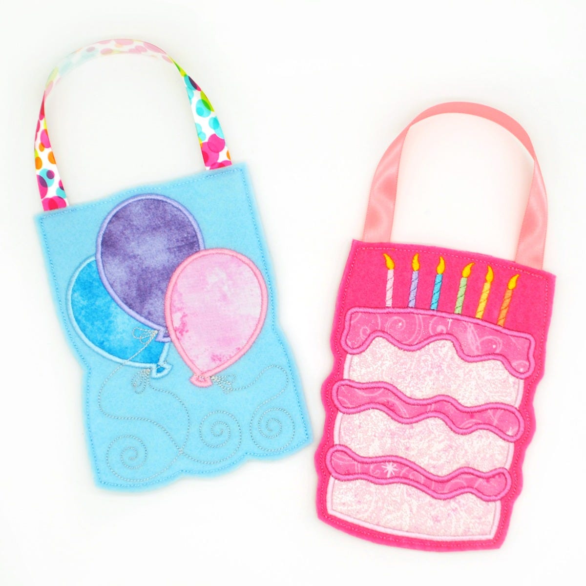 ITH Birthday Treat Bags 1 | Machine Embroidery Designs by JuJu