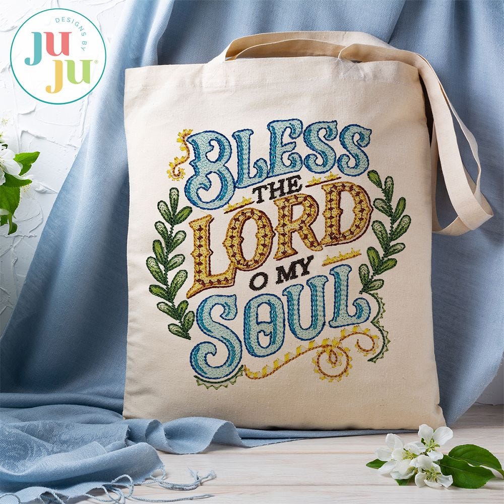 Religious Word Art Embroidery Set 1 | Machine Embroidery Designs by JuJu