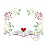 Book Princess Frame Embroidery | Machine Embroidery Designs by JuJu