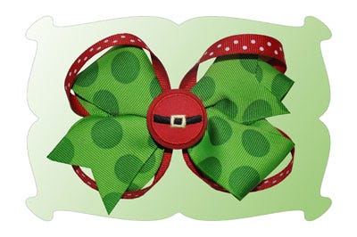 Boutique Hair Bows In The Hoop | Machine Embroidery Designs by JuJu