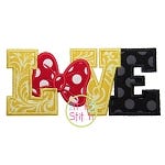 Bow LOVE Applique | Machine Embroidery Designs by JuJu