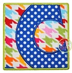 Box Font Alpha Applique Set | Machine Embroidery Designs by JuJu