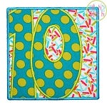 Box Font Applique Numbers Set | Machine Embroidery Designs by JuJu