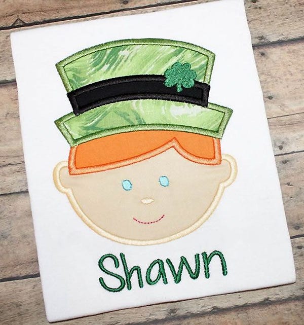 Leprechaun Boy | Machine Embroidery Designs by JuJu