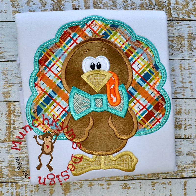 Boy Turkey | Machine Embroidery Designs by JuJu