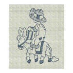 Country Boy Bonnets Redwork Machine Embroidery Designs by JuJu