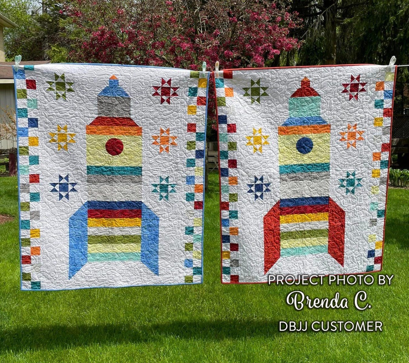 Stars and Circles End-to-End Quilting Embroidery Design