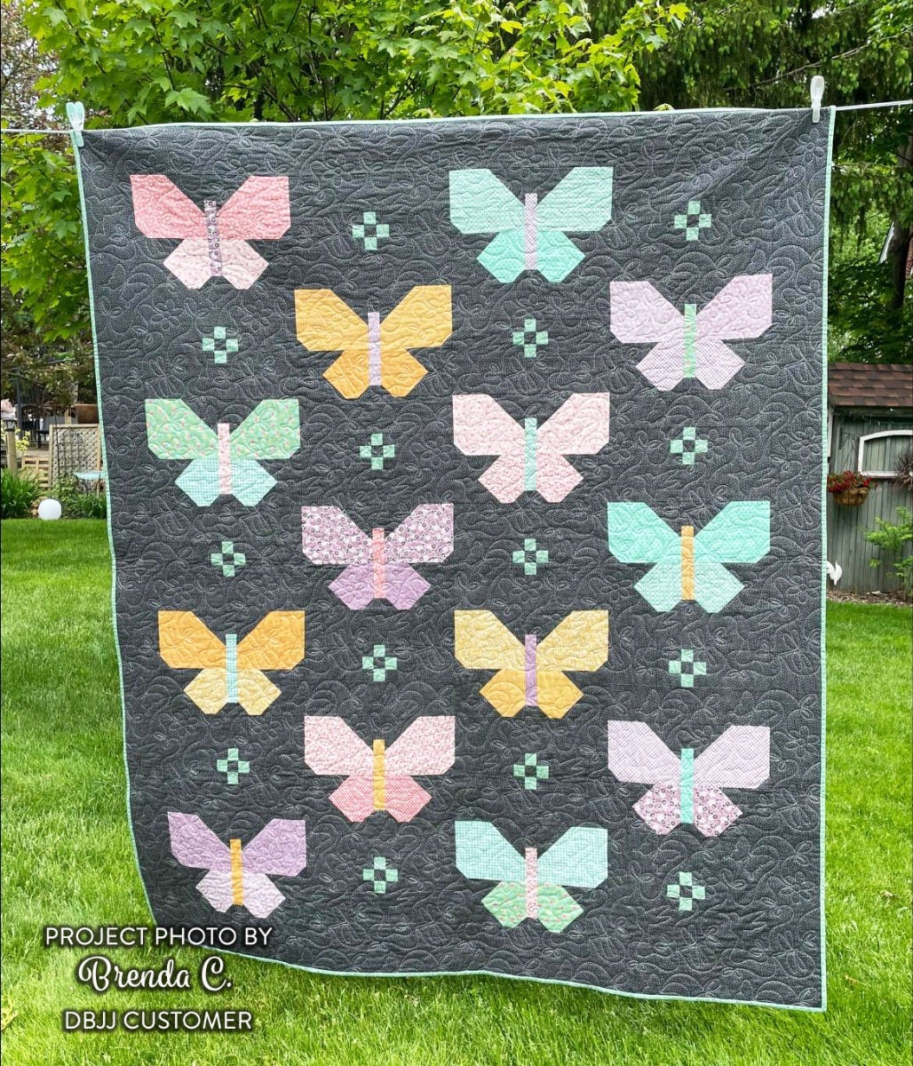 Simple Hummingbird Butterfly Dragonfly End-to-End Quilting Embroidery Design