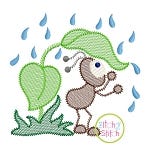 Bug Under Leaf Sketch Embroidery | Machine Embroidery Designs by JuJu