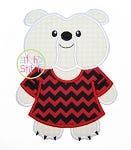 Bulldog Jersey Mascot Applique | Machine Embroidery Designs by JuJu